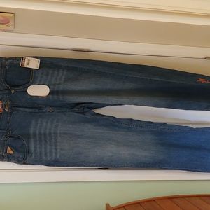 New Men's Embroidered Akademiks Jeans